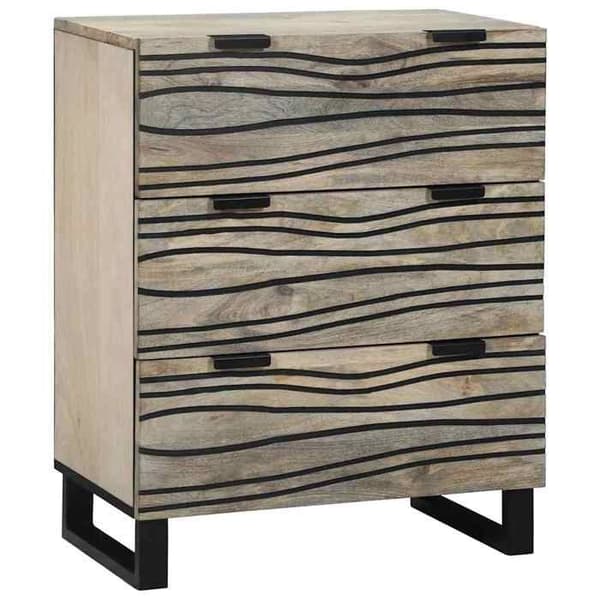 Buffé - EXKLUSIVT HUS - Bufféset 2 delar - Vit - 120x33x75 cm - Massivt mangoträ Vit