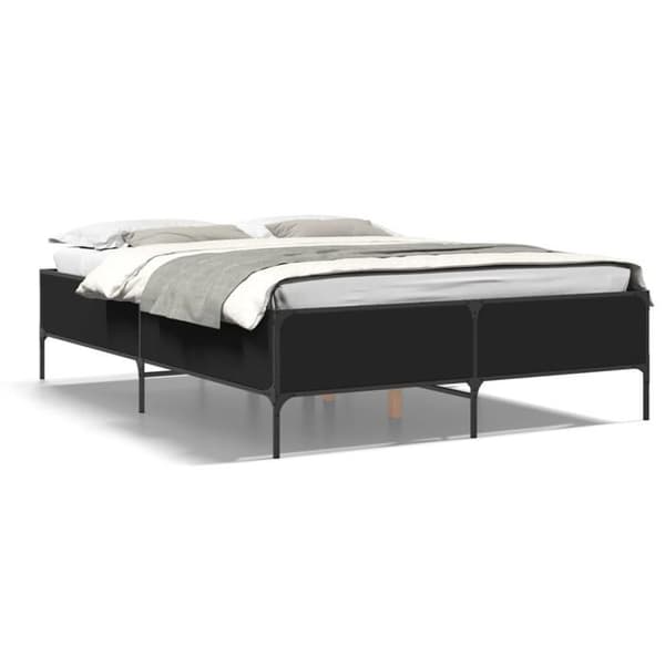 Maison Exclusive - Sengestel uden madras sort 160x200 cm