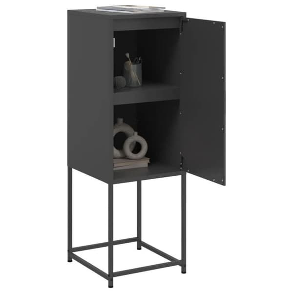 Maison Exclusive - Sort høj buffet 36x39x107 cm stål