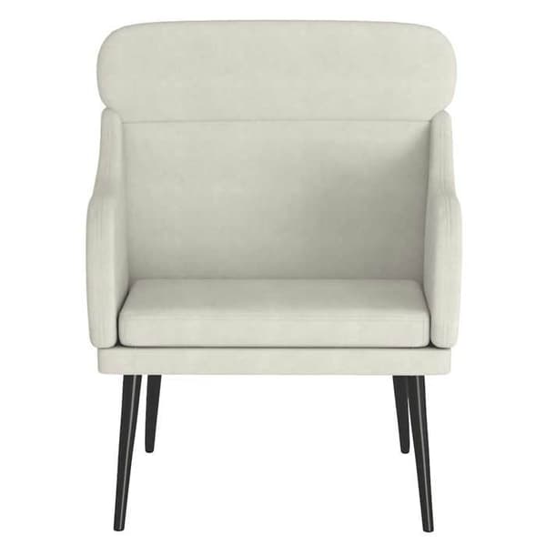Maison Exclusive - Fåtölj Crème 63x76x80 cm Sammet
