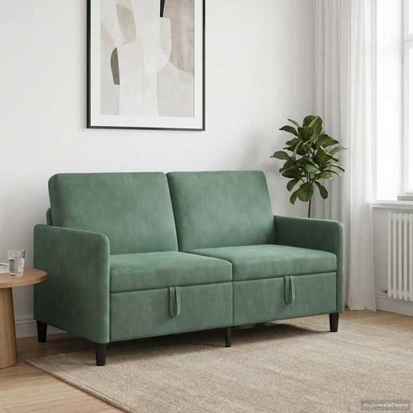 Maison Exclusive - Sofa med opbevaring Grøn Hav 152 x 78 x 87 cm Polyester