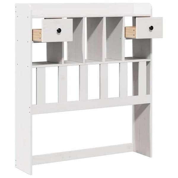 Maison Exclusive - Sänggavel med förvaring vit 75 cm massiv furu Vit
