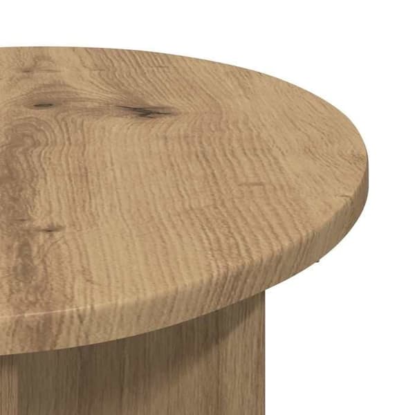 Sidebord - MAISON EXCLUSIVE - 2 dele - Ø 39 x 38 cm - Ingeniørtræ - Moderne design