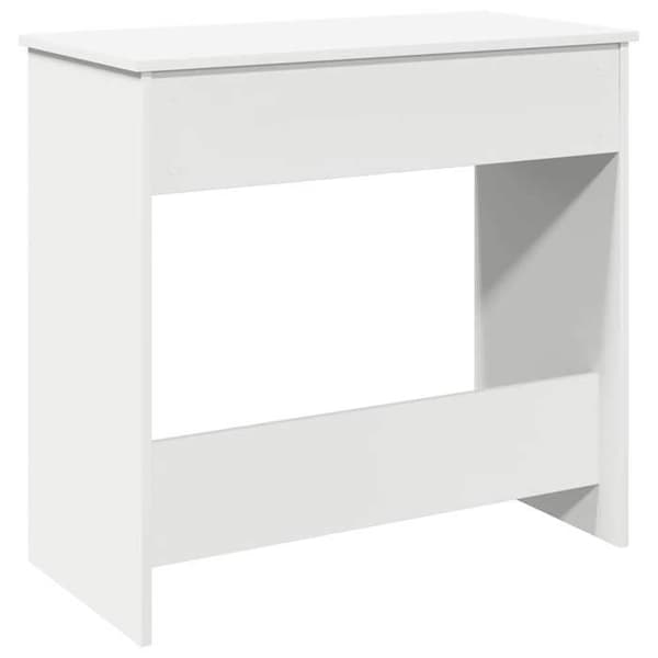 Kontor - EKSKLUSIVT HUS - 80x40x75 cm - Hvid - Ingeniørtræ - Stort opbevaring Vit