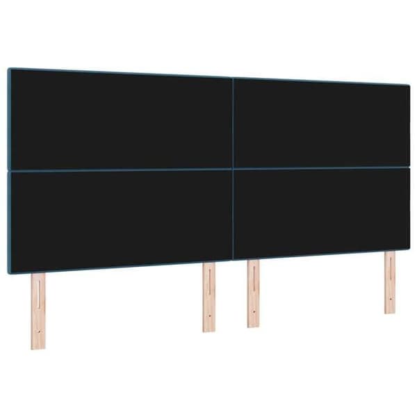 Maison Exclusive - Hovedgærde Mørkeblå 200 cm Velour