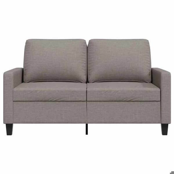 Maison Exclusive - Soffa 2-sits Taupe 120 cm Tyg