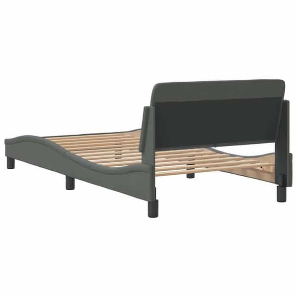 Maison Exclusive - Dover sengestel mørkegrå 100x200 cm stof Mörkgrå