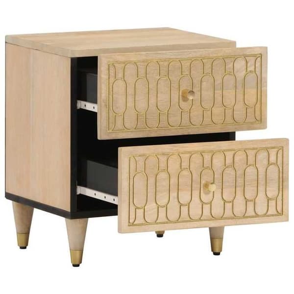 Maison Exclusive - Natborde 2 stk 40x33x46 cm Solid mango træ