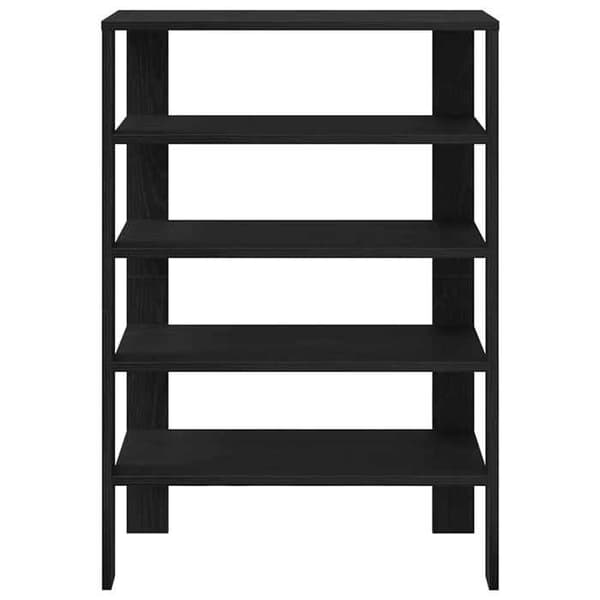 Maison Exclusive - Skohylde sort 61x32x87,5 cm ingeniørtræ