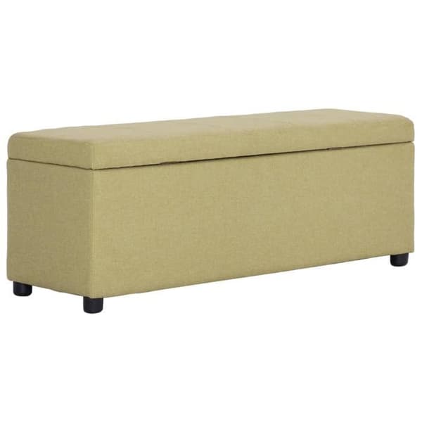 Maison Exclusive - Penkki säilytystilalla 116 cm Vihreä Polyesteri Grön
