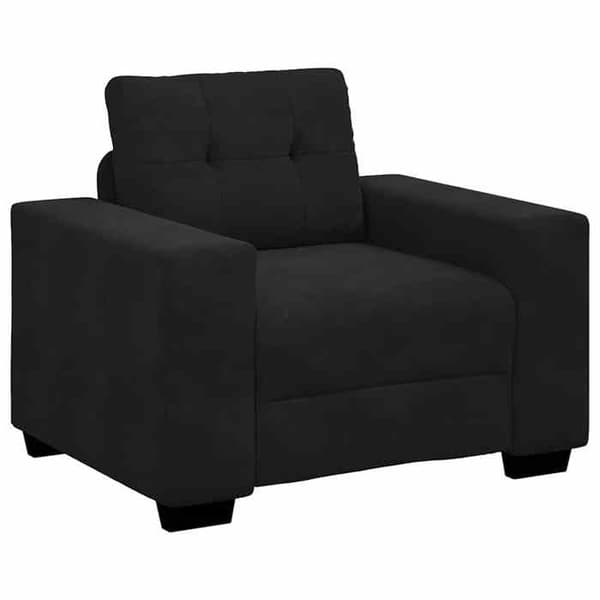 Maison Exclusive - Sort lænestol 100x78x80 cm velour