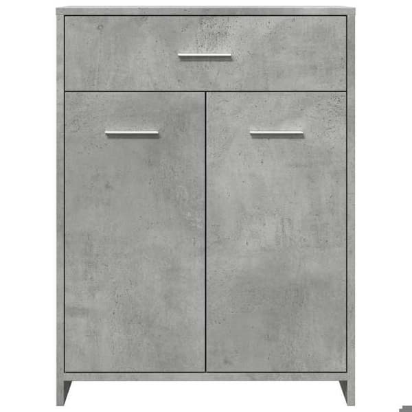 Maison Exclusive - Badeværelsesskab Grå beton 60x33x80 cm Agglomereret