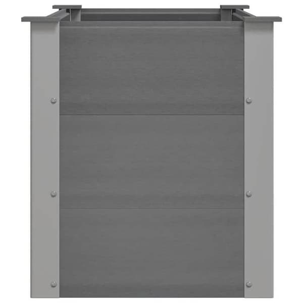 Maison Exclusive - Hævet havebed i WPC 100 x 50 x 54 cm Grå Grå