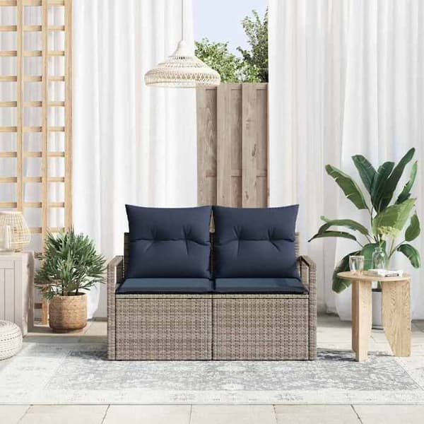 Havemøbel - EKSKLUSIV HUS - 120 x 62 x 69 cm - Poly rattan - Modulær - Stålstruktur