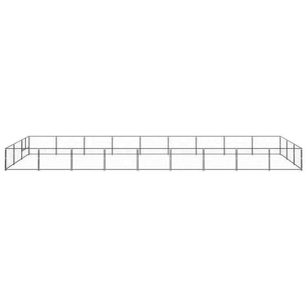 Chenil - Exklusivt hus - 27 m² - Robust stål - Låsbar dörr Svart