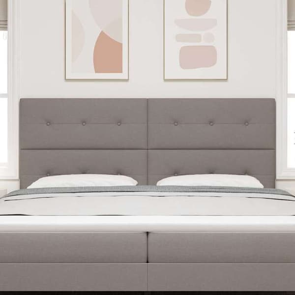 Maison Exclusive - LED Hovedgærde Taupe stof Mol
