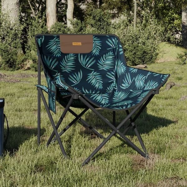 Campingstol - EKSKLUSIV HUS - Sammenklappelig - Vandafvisende 600D polyester - Stålstruktur - Ergonomisk sæde