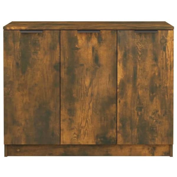Maison Exclusive - Buffé Ek rökt 90,5x30x70 cm Ingenjörsträ