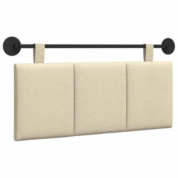 Maison Exclusive - Hängande sänggavel Creme Tyg Grädde