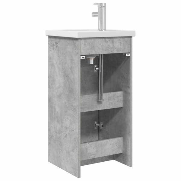 Maison Exclusive - Badeværelsesmøbel med vask Grå beton 42 x 40 x 84,5 cm