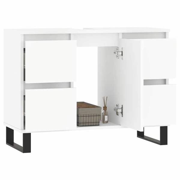 Maison Exclusive - Badrumsskåp vit 80x33x60 cm ingenjörsträ Vit
