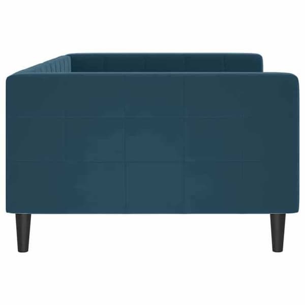 Maison Exclusive - Sängsoffa utan madrass blå 100x200 cm sammet