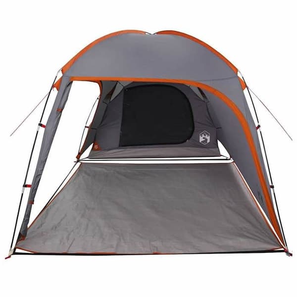 Maison Exclusive - 2 hengen harmaa ja oranssi taffeta-teltta