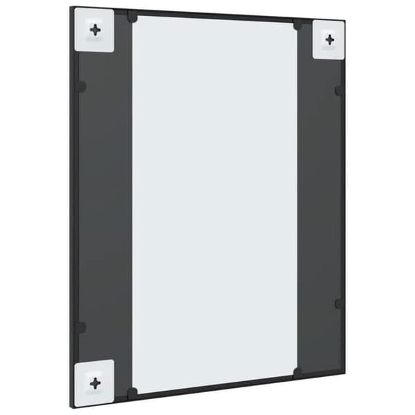 Maison Exclusive - Svart väggspegel 50x60 cm rektangulär järn