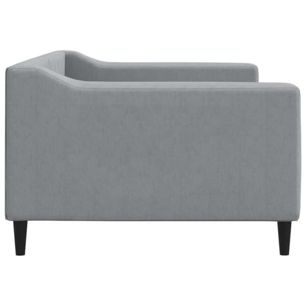Maison Exclusive - Ljusgrå dagbädd 100x190 cm tyg Ljusgrått