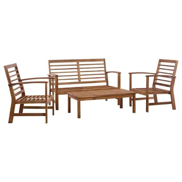 Maison Exclusive - Havegruppe 4 stk Solid akacietræ