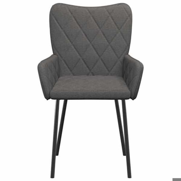Maison Exclusive - 2 tummanharmaata kangasruokatuolin setti Mörkgrå