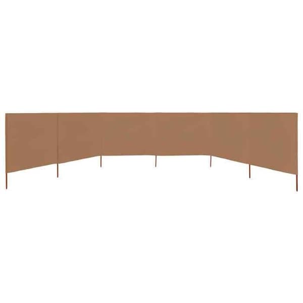 Maison Exclusive - Skärm 6 paneler Tyg 800 x 120 cm Taupe