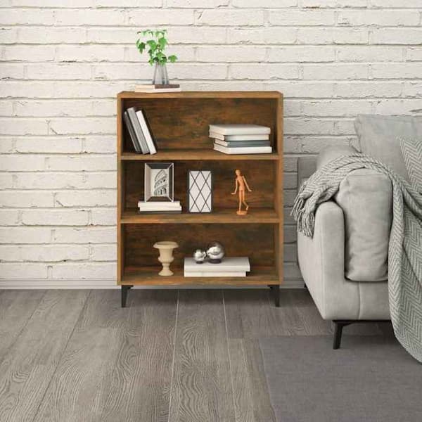 Maison Exclusive - Buffet Røget Eg 69,5x32,5x90 cm Ingeniørtræ