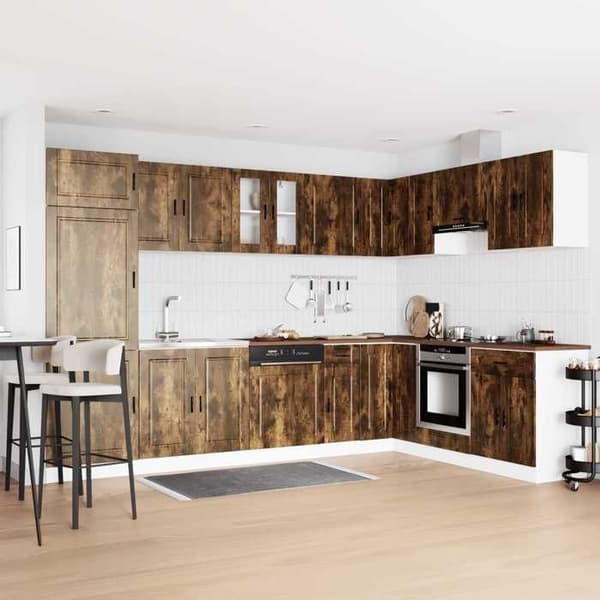 Maison Exclusive - Underskåp Porto 2 delar Brun 80 x 46 x 81,5 cm brun
