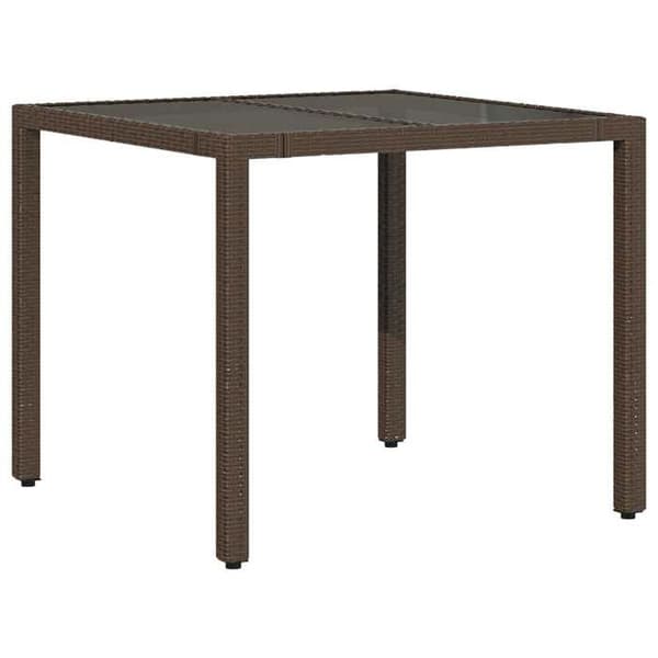 Maison Exclusive - Havebistro sæt 3 dele med brune puder i poly rattan brun