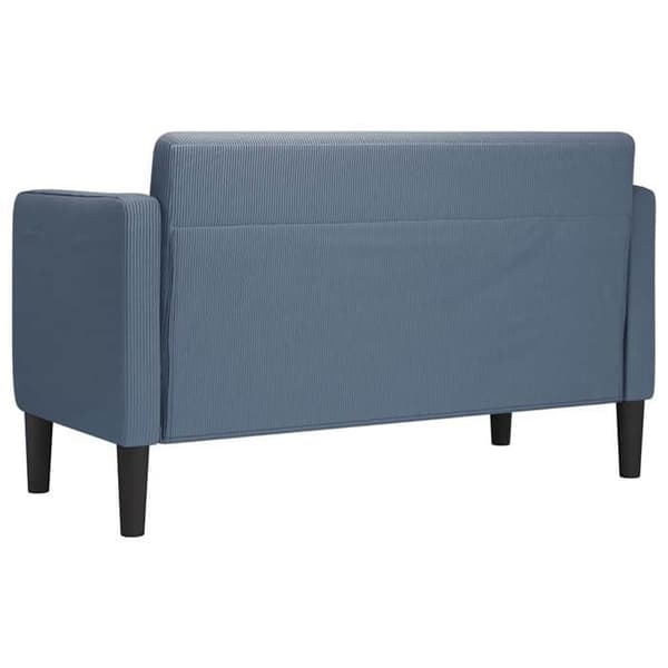 Maison Exclusive - Sofa 109 cm i blå ribbet velour