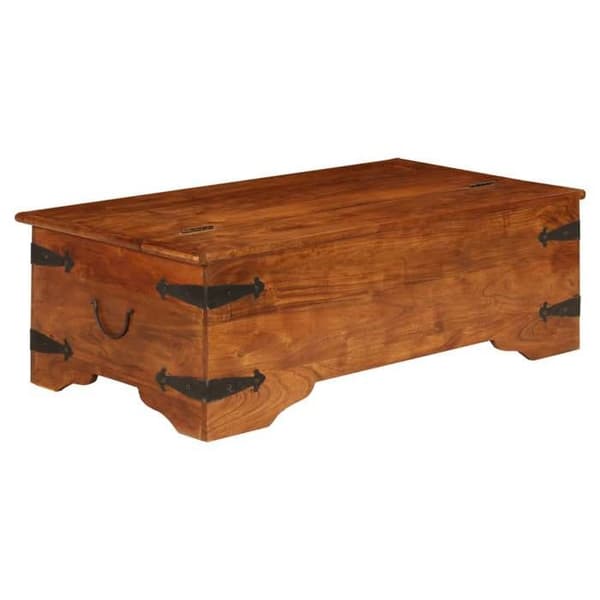 Maison Exclusive - Solid akacietræ sofabord med honningfinish 110x55x35cm Honung