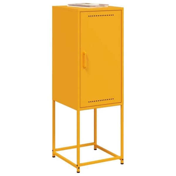 Maison Exclusive - Buffé i senapsgul 36x39x107 cm stål