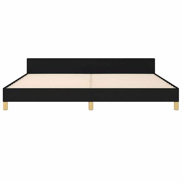 Maison Exclusive - Sengestel uden madras sort 200x200 cm stof