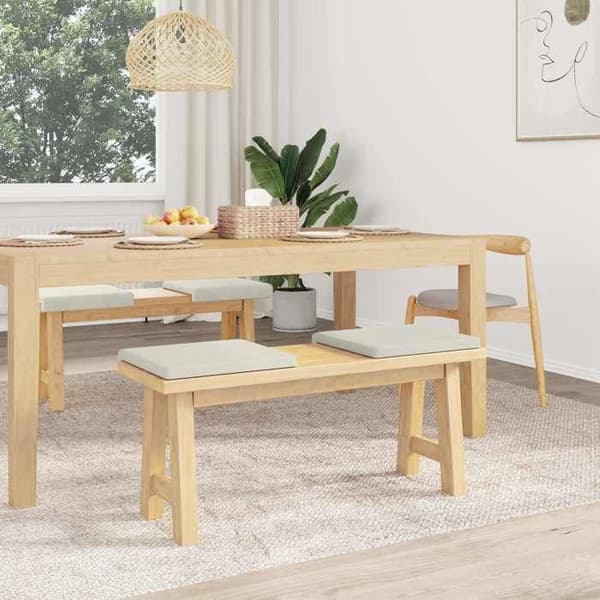 Maison Exclusive - Bänkdyna 4 st Sammet Kräm Djup 35 cm