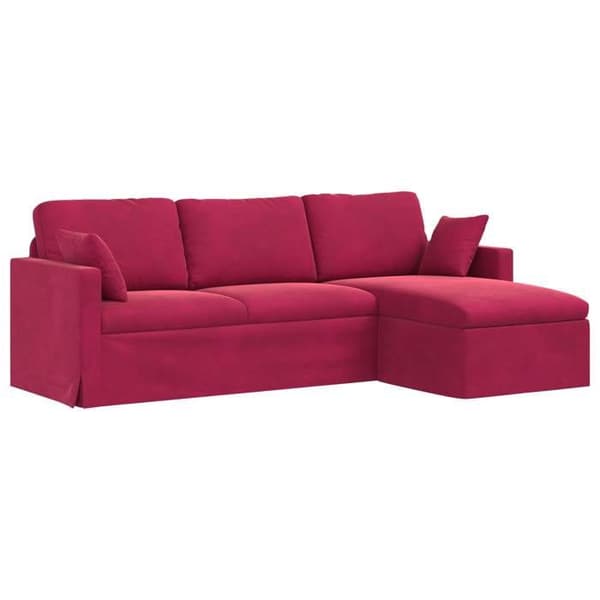 Maison Exclusive - Sofa Bordeaux 228 x 134 x 80 cm Velour