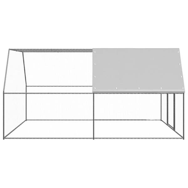 Maison Exclusive - Utomhus hönshus 3x4x2 m Galvaniserat stål