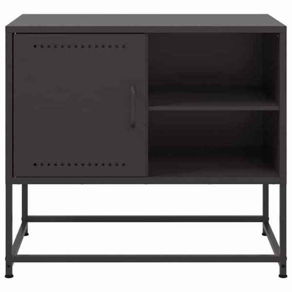 Maison Exclusive - Sort TV-møbel 68x39x60,5 cm stål