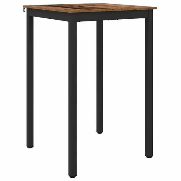 Matbord - EXKLUSIV HEM - Rektangulär 70 cm - Ingenjörsträ - Metallben - Trälook