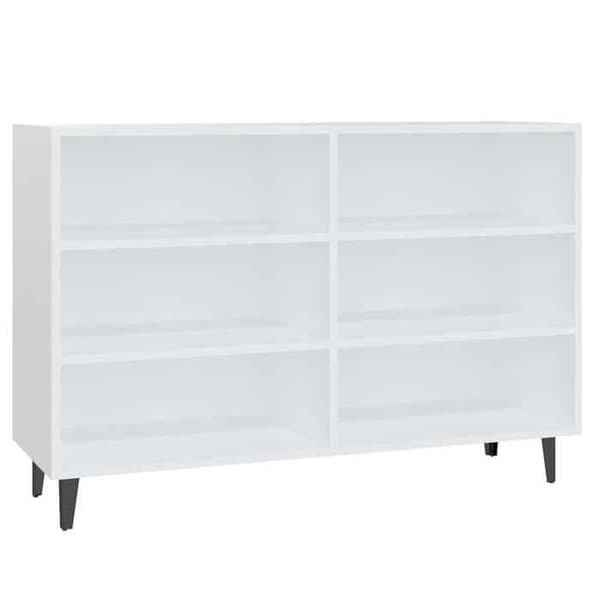 Maison Exclusive - Buffé vit 103,5x35x70 cm ingenjörsträ