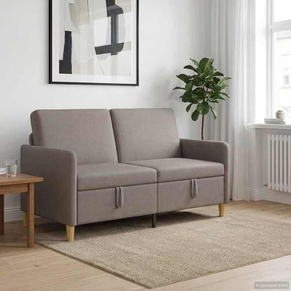 Maison Exclusive - Sofa med opbevaring Taupe 152 x 78 x 87 cm Polyester