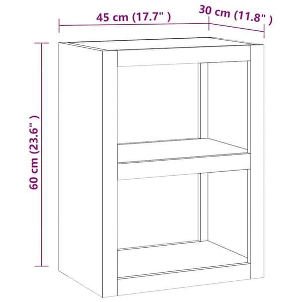 Maison Exclusive - Apupöytä 45x30x60 cm Tiikkipuusta