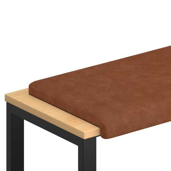 Maison Exclusive - Bänk Kudde Konstläder Brun Djup 35 cm