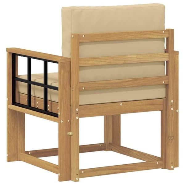 Maison Exclusive - Valkoinen ja beige polyesterista valmistettu ulkokaluste