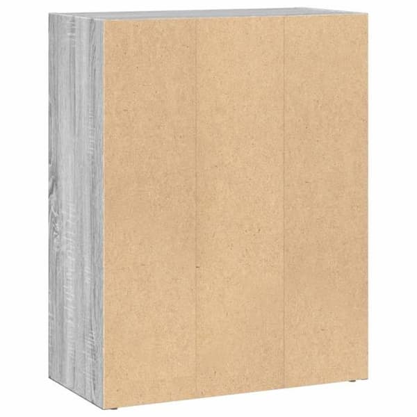 Maison Exclusive - Sonoma grå bibliotek 60x30x77 cm ingeniørtræ
